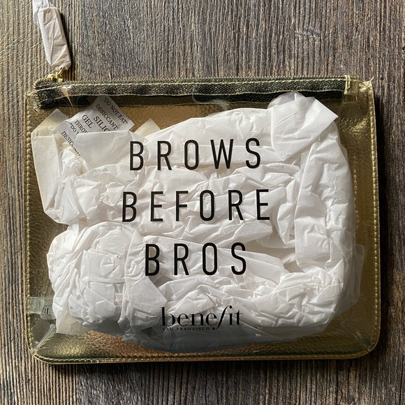 Benefit Handbags - NIP NWT Benefit Cosmetic Bag Brows Before Bro’s💄